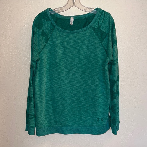 π₯ $5 with any bundle! π₯ Under Armour sweatshirt, heather green, size L - Picture 1 of 3